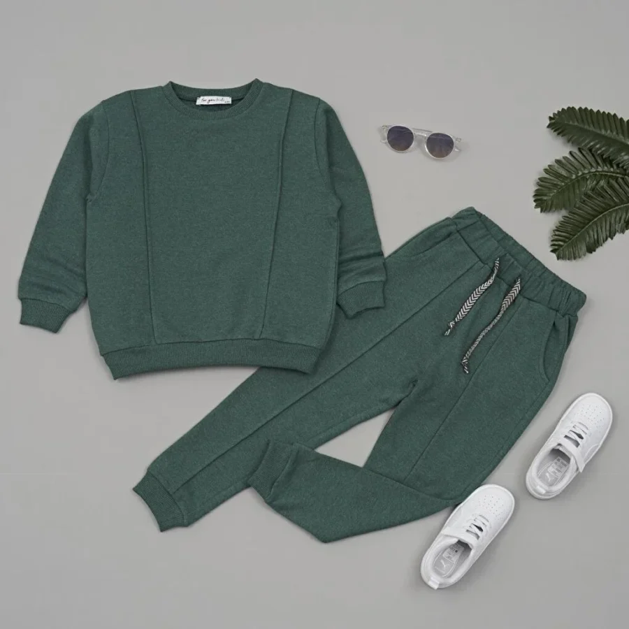 Unisex Green Kids Set